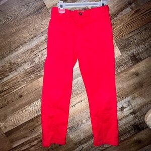 Boys Crown & Ivy size 7 red pants. Great for Christmas, Santa, Valentine's Day